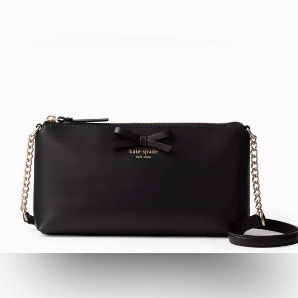 Kate Spade Sawyer Street Declan Black Smooth Leather Cross Body